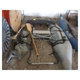 Pontoon Style Float with Two Oars