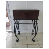 Wrought Iron Stand with Display Box