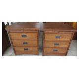 2) Matching Oak Night Stands