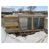 Large Display Case with Wooden Accents