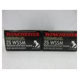 2) Winchester Ballistic Silvertip 25 WSSM 85 Grain