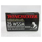 Winchester Ballistic Silvertip 25 WSSM 85 Grain
