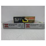 2) Rifled Slugs Hollow Point 20 Ga., Sabot Slug-