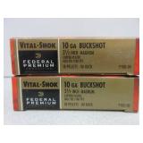 2) Federal Premium 10 Gauge. Buckshot