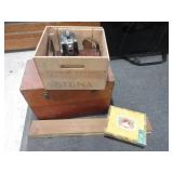 Kodak Brownie Camera, Wooden Boxes, Cigar Box