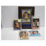 Earvin "Magic" Johnson Plaque And Collector Cards