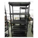 Black Plastic Garage Shelves