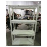 White Garage Shelves