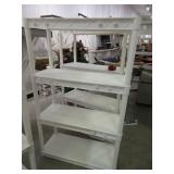 White Garage Shelves