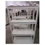 White Garage Shelves