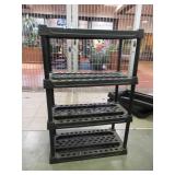 Black Garage Shelves