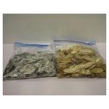 Silver and Gold Colored Willow Leaf Spinner Blades