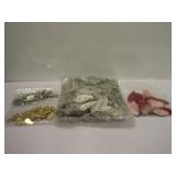 Assortment of Fishing Lure Pieces: Willow Leaf-