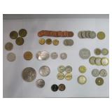 Foreign Coins, 2) Lincoln Cents