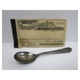 1965 Mercantile Coupon Book, Victors Co Spoon