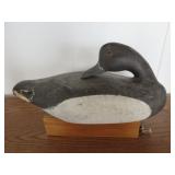 Black and White Wood Decoy