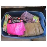 Tote with Towels, Blankets, Tri-Fold Mirror