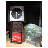 Coka Cola Clock, Beer Sign