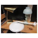 2) Vintage Lamps, Wall Fixture