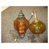 Vintage Swag Plug-In Light, Mid Century Modern