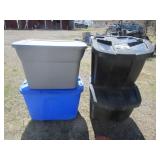 4) Storage Totes with Lids