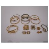 Bracelets, Earrings, Pins, Watch