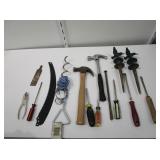 Screwdrivers, Hammers, Pliers, Sawblade