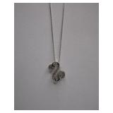 Kay Jeweler Diamond/Sterling Necklace