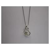 Sterling Chain with Stamped Pendant