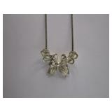 Signed Sterling Flower Necklace