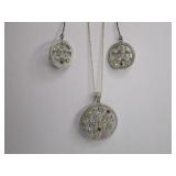 3) Sterling Necklaces with Pendants