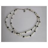 Jay King Mother of Pearl and Smoky Topaz Necklace