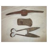Vintage Pick and Axe Heads, Sheep Shearers