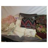 Tapestry Material, Doilies, Linens, Tray