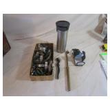 Hose Clamps, Tire Gauge, Cup Holder, Travel Mug