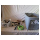 Tote with Sprinklers, PVC Fittings, More