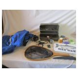 Tackle Box, Fish Net, Rod Cases, More