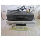 2) VHS DVD Players, 1) Remote