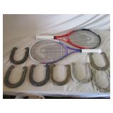 Horseshoes, Tennis Rackets