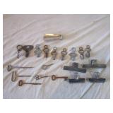 Vintage Roller Skate Keys, Kodak Clips, More