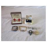 Cufflinks, Tie Bar, Belt Buckle, Military Pins