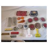 Vintage Auto Parts, Reflectors, Ice Scrapers