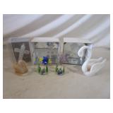 Glass Figurines, Stone Swan