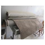 Rolls of Tan Carpet, Large Front Room Carpet
