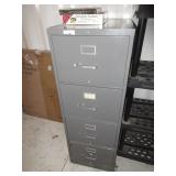 Metal Four Drawer Filing Cabinet, Hanging Pockets