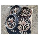 4) Model T Wheels