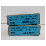 2) Sellier & Bellot 300 Blackout FMJ