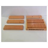 Wood Dominoes Game