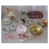 Carnival Glass, Franciscan Small Bowls, Lefton