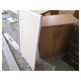 Locking Cabinet, Corkboard,